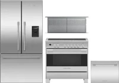 4 Piece Package Includes Refrigerator, Range, Hood And Dishwasher